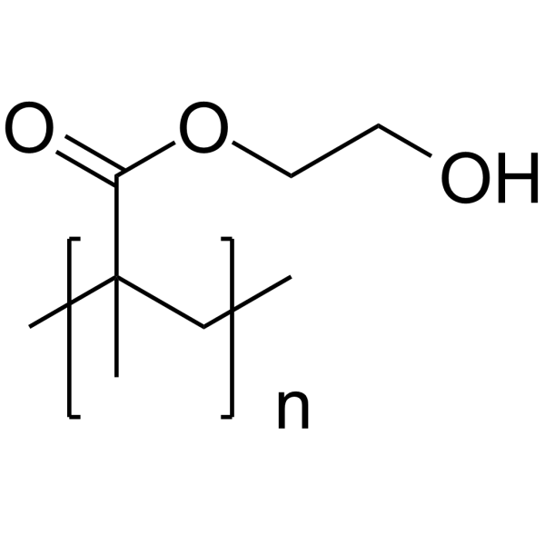 Poly(2-hydroxyethyl methacrylate) (MW 20000) Structure